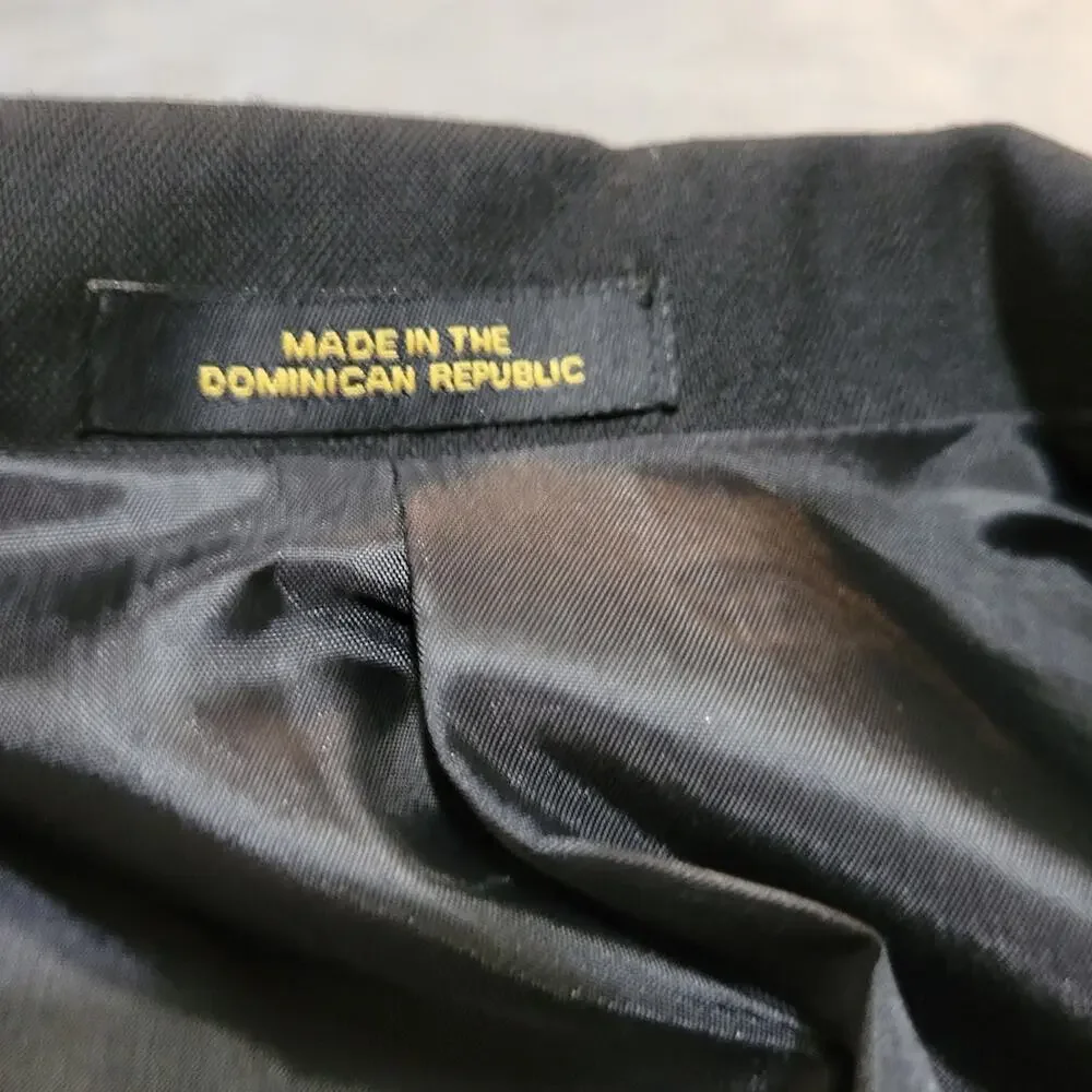 CLASS CLUB BIG BOYS SOLID DRESS JACKET BLAZER SZ 12 BLACK DOUBLE BREASTED JACKET